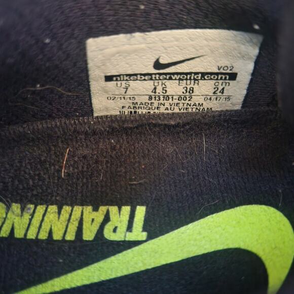 Women's Nike FlyWire 004 Sticky rubber size 7 Teal/Black - Picture 5 of 6